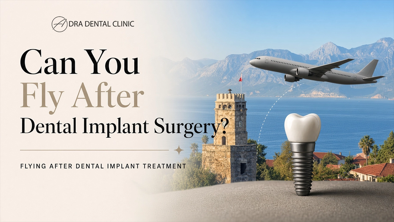 Cover image about flying after dental implant surgery