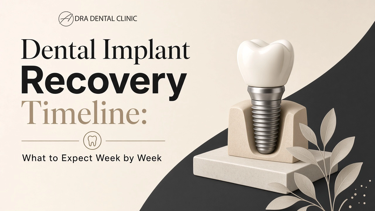 Cover image of a week-by-week dental implant recovery timeline