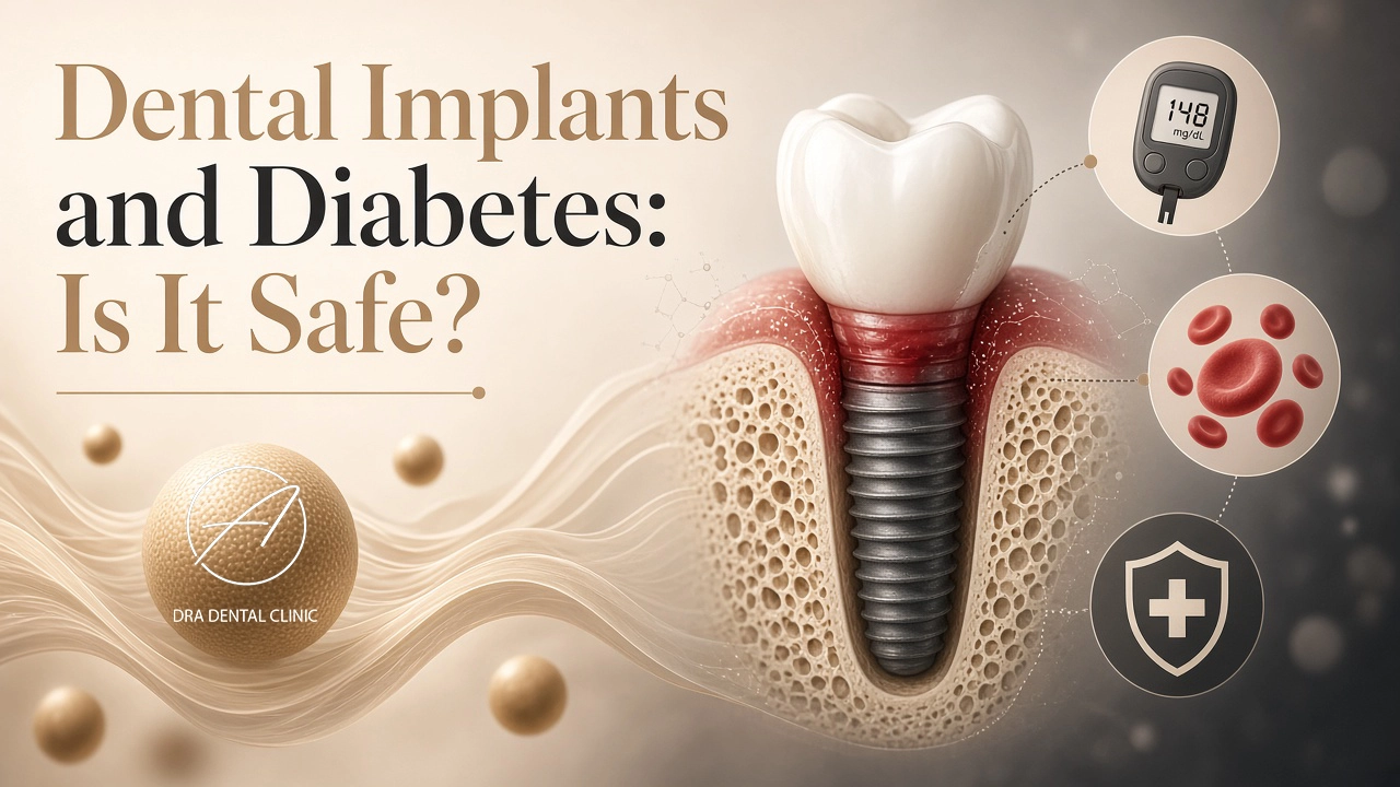 Cover image about whether dental implants are safe for people with diabetes