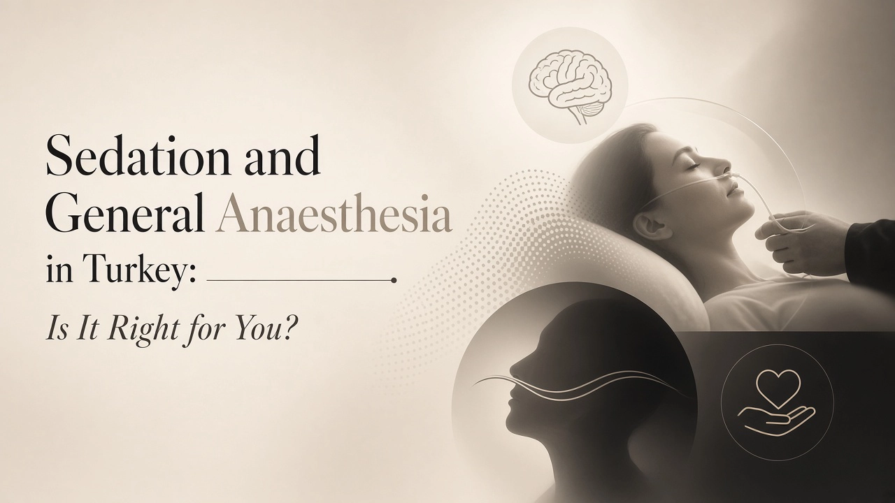 Cover image about sedation and general anaesthesia for dental treatment in Turkey
