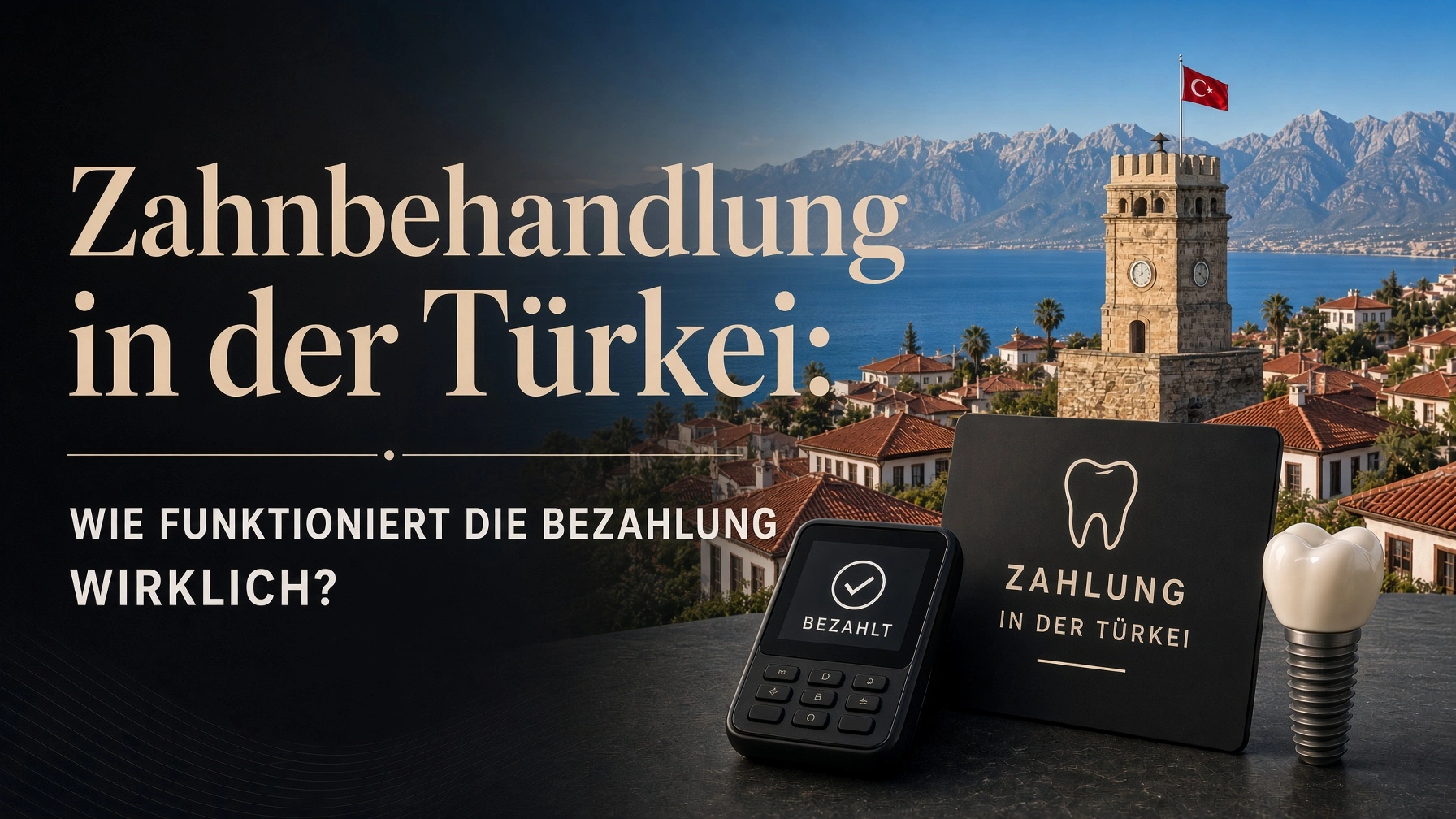 Titelbild dazu, wie die Zahlung bei einer Zahnbehandlung in der Türkei abläuft