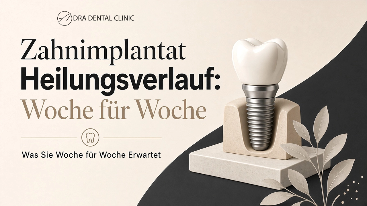 Titelbild zum Heilungsverlauf nach einem Zahnimplantat, Woche für Woche