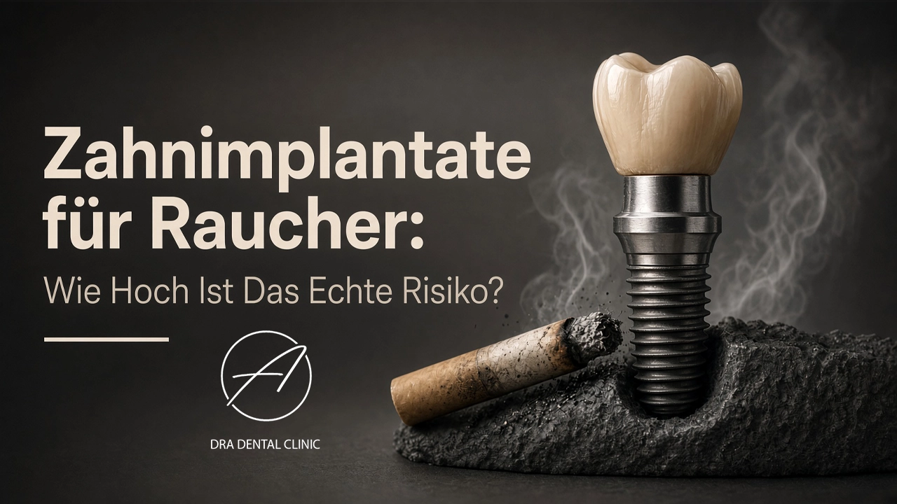 Titelbild zum echten Risiko von Zahnimplantaten für Raucher
