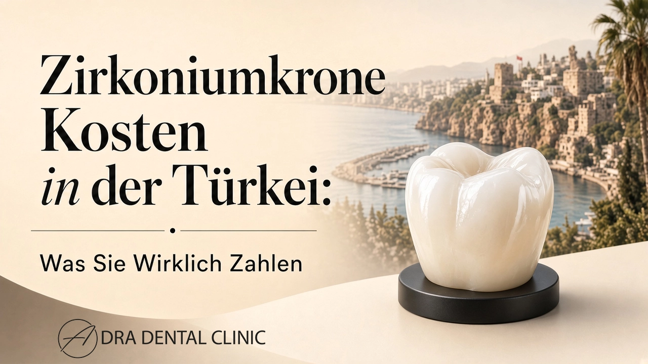 Titelbild zu den tatsächlichen Kosten einer Zirkonkrone in der Türkei