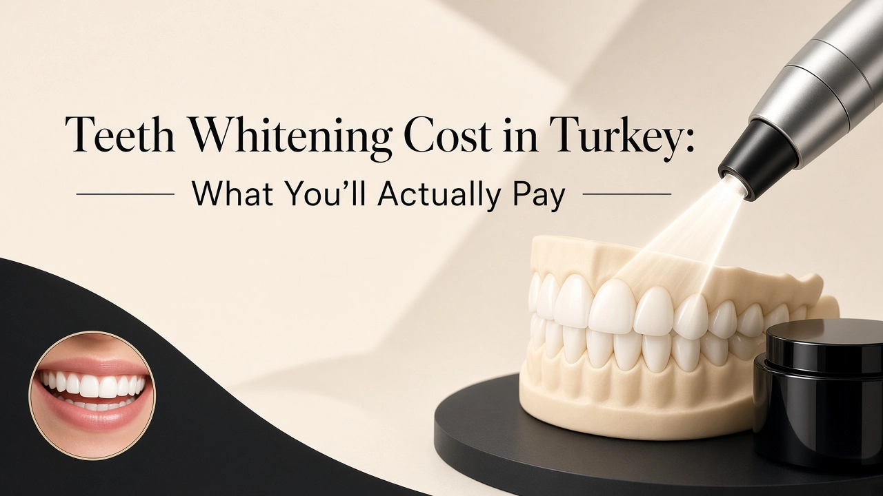 Cover image about the real cost of teeth whitening in Turkey