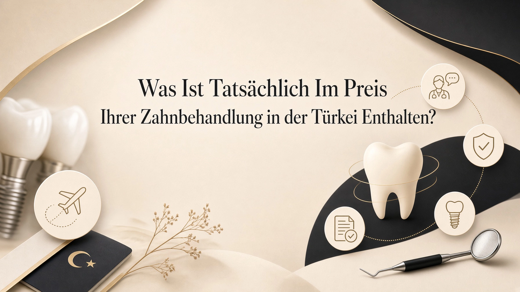 Titelbild dazu, was im Preis einer Zahnbehandlung in der Türkei wirklich enthalten ist